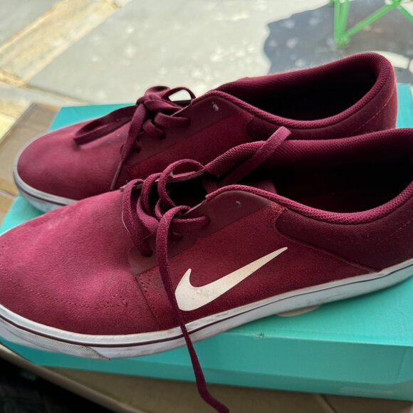 Men’s Nike SB Portmore CNVS Premium Burgundy Size 12 - Picture 8 of 8